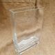 Rectangular glass vase