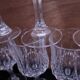 8 crystal red wine glasses from Arques, Longchamp model.