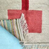 Tapis beni ouraine tissè main traditionnelle taille 140 x 260 cm