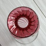 Crystal vase, Pink vase from Cristallerie du Val Saint Lambert.