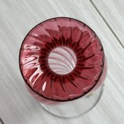 Crystal vase, Pink vase from Cristallerie du Val Saint Lambert.
