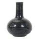 Handcrafted black Hegnetslund Keramik vase / 1960s / 1970s / mid-century Danish modern design