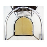 6 barrel back vintage Italian dining chairs attributed to Milo Baughman