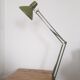 Lampe articulée Ledu type 2312 atelier architecte métal laqué vert -1970