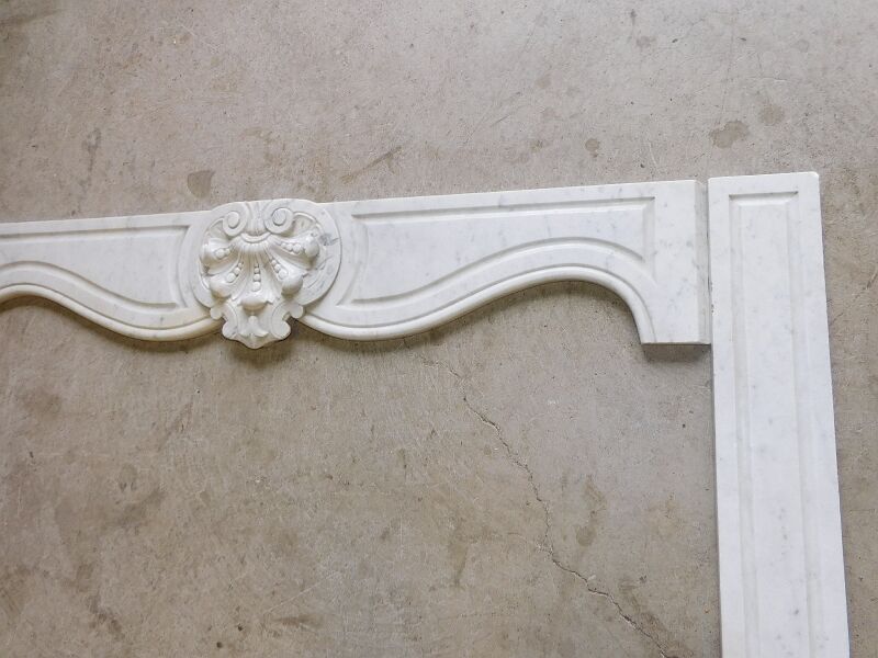 Carrara marble pathee façade element