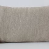 Rectangular cushion 100% Wool & Linen Pink