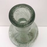 Vase, vintage soliflore in blown glass, bubbled