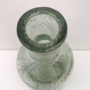 Vase, vintage soliflore in blown glass, bubbled