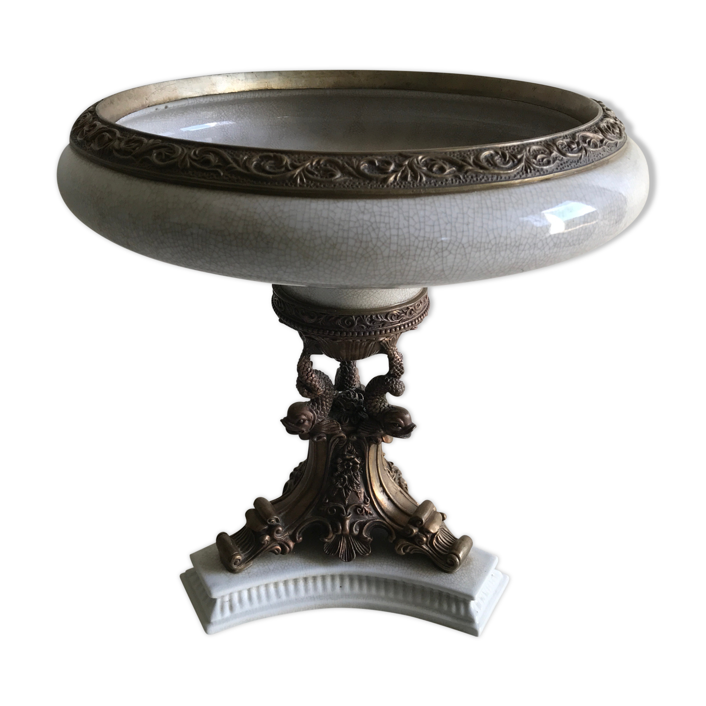Large cut on foot in marble and bronze