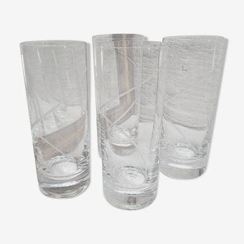 Set of 4 orangeade glasses