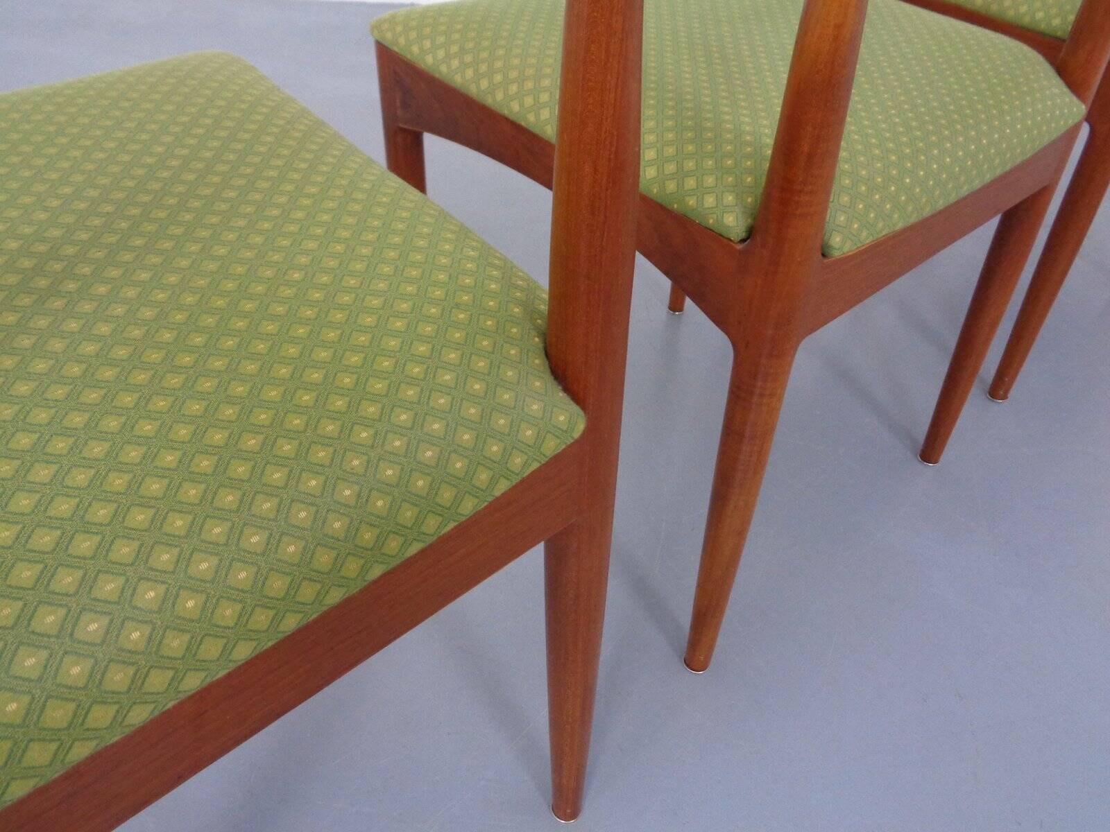 Model 94 Teak Dining Chairs by Johannes Andersen for Christian Linneberg, 1960s, Set of 4