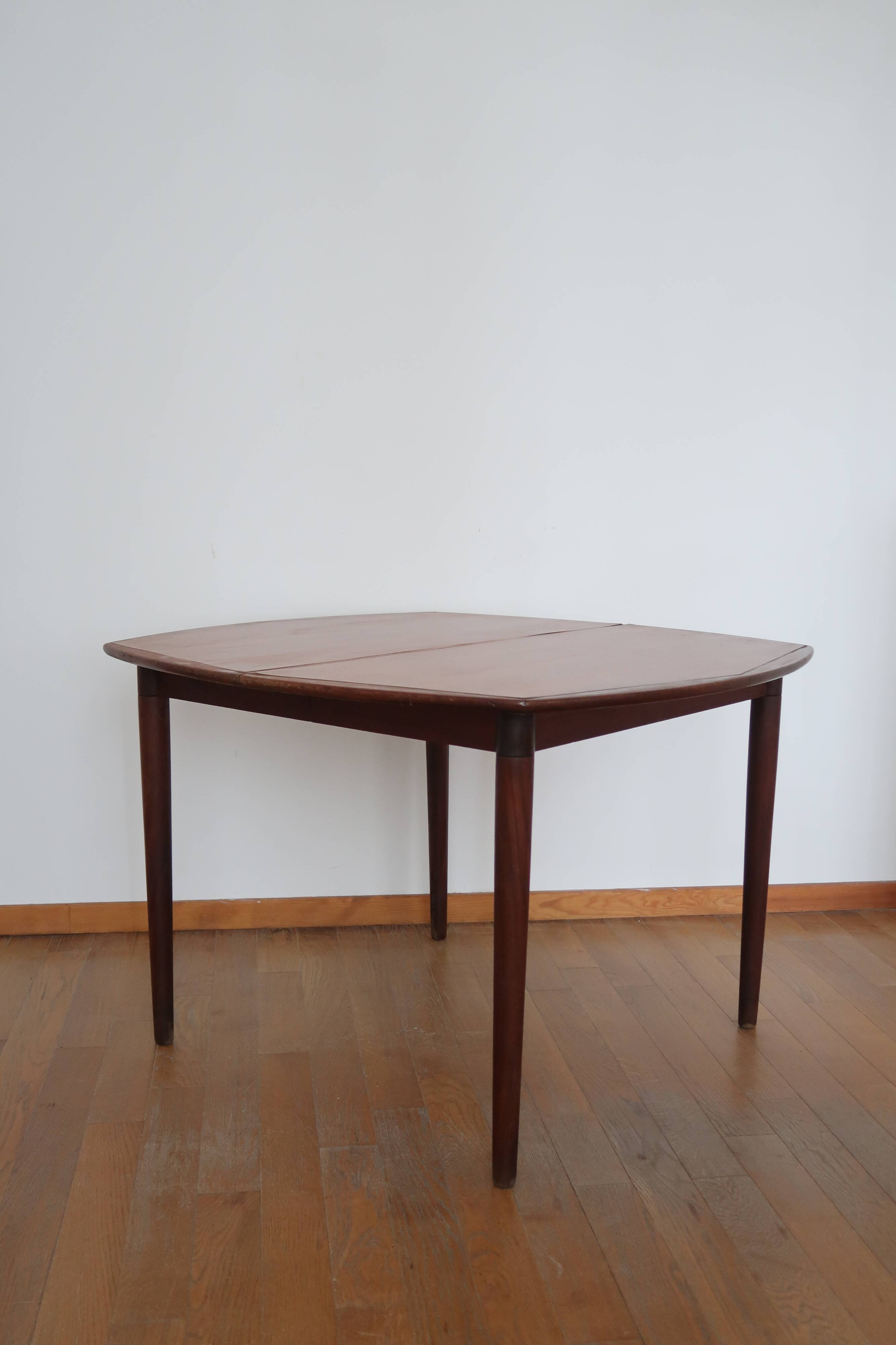 Scandinavian square dining table