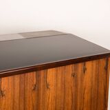 Scriban bar and secretary in Rosewood and Formica by Hans Olsen for CS Mobler 1960.