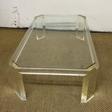 Lucite coffee table by David Lange, 1970
