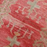 5x9 Red & Cream Antique Vintage Rug 142x267Cm SK 19962