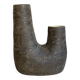 Organic-shaped stoneware vase
