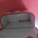 Matchbox in enamelled sheet metal Art Deco white/red