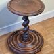 Table d'appoint en bois tourné, 52 cm
