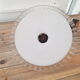 Abat jour en opaline blanche + support plafonnier en porcelaine