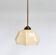 Curved glass Art Deco ceiling lamp, 1930s