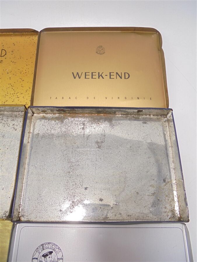 Set of 4 old cigarette boxes