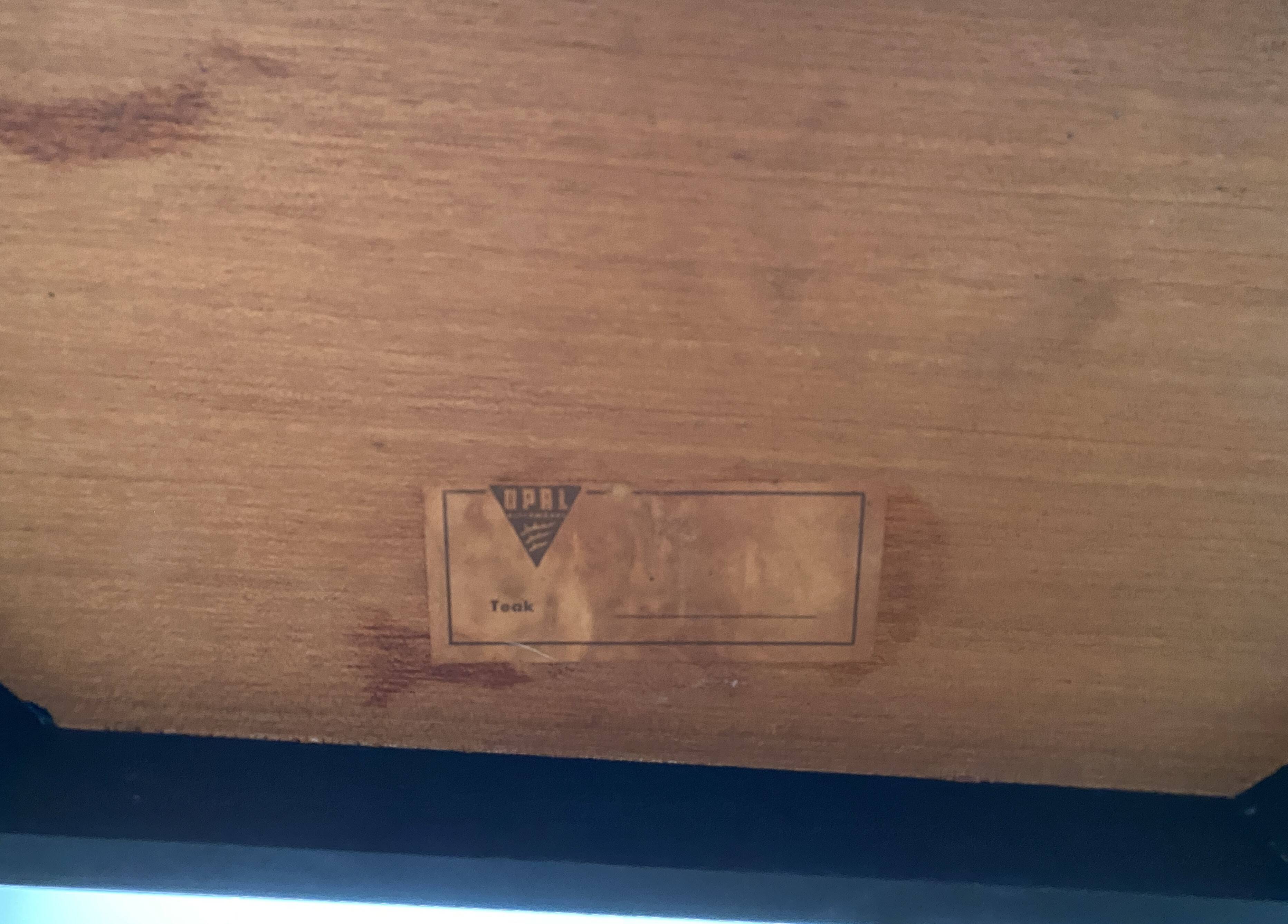 Teak sewing box by Opal 1970s