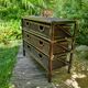 Commode en bambou et rotin