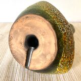 Fat lava ceramic candle holder, 1970s