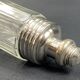 Glass and silver metal sugar shaker