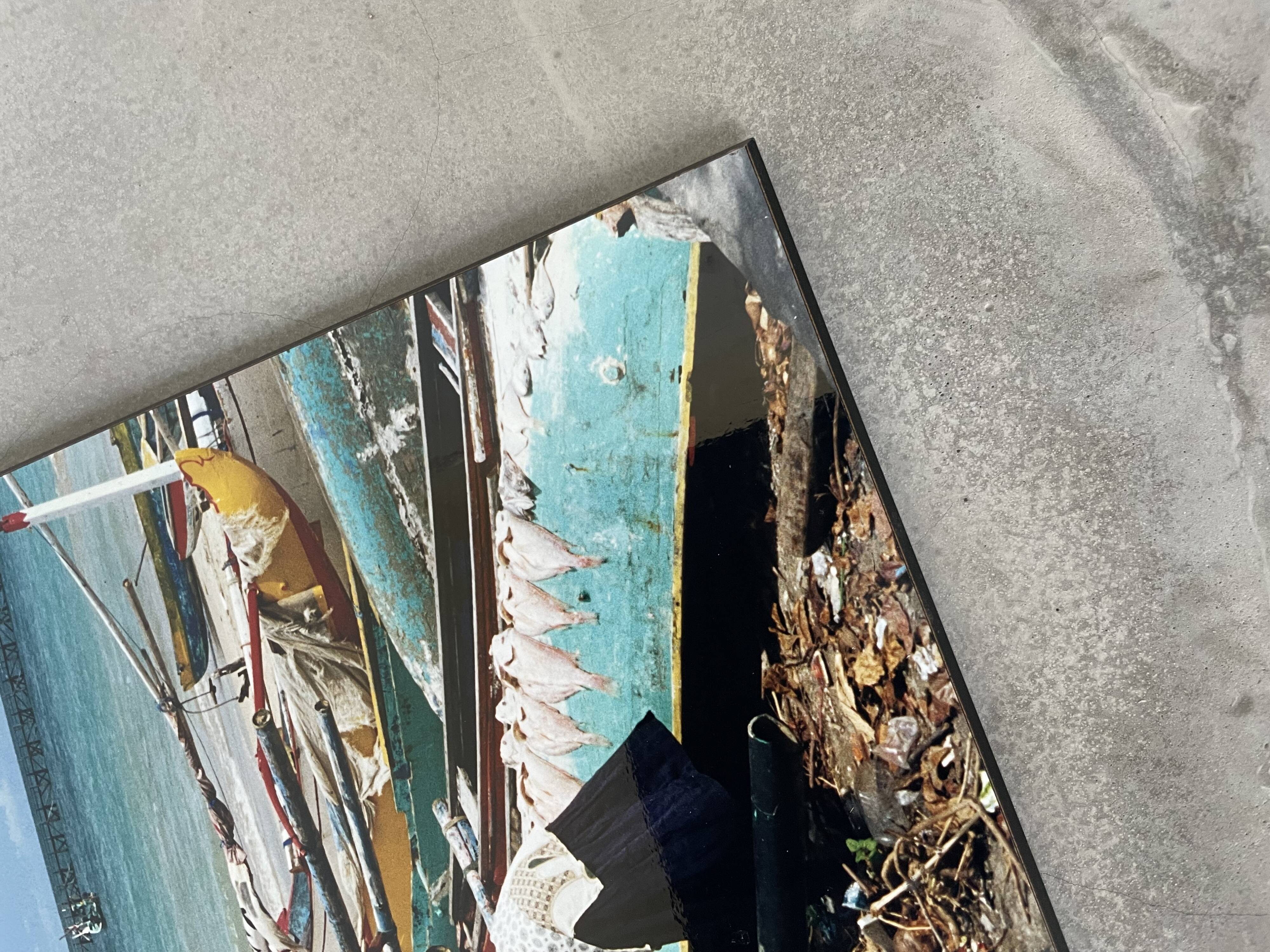 Photographie ancienne pêcheurs 50x76cm
