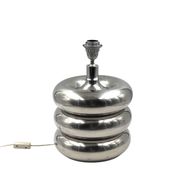 Hollywood regency chromed table lamp base, Luci Milano Italy, 1970s