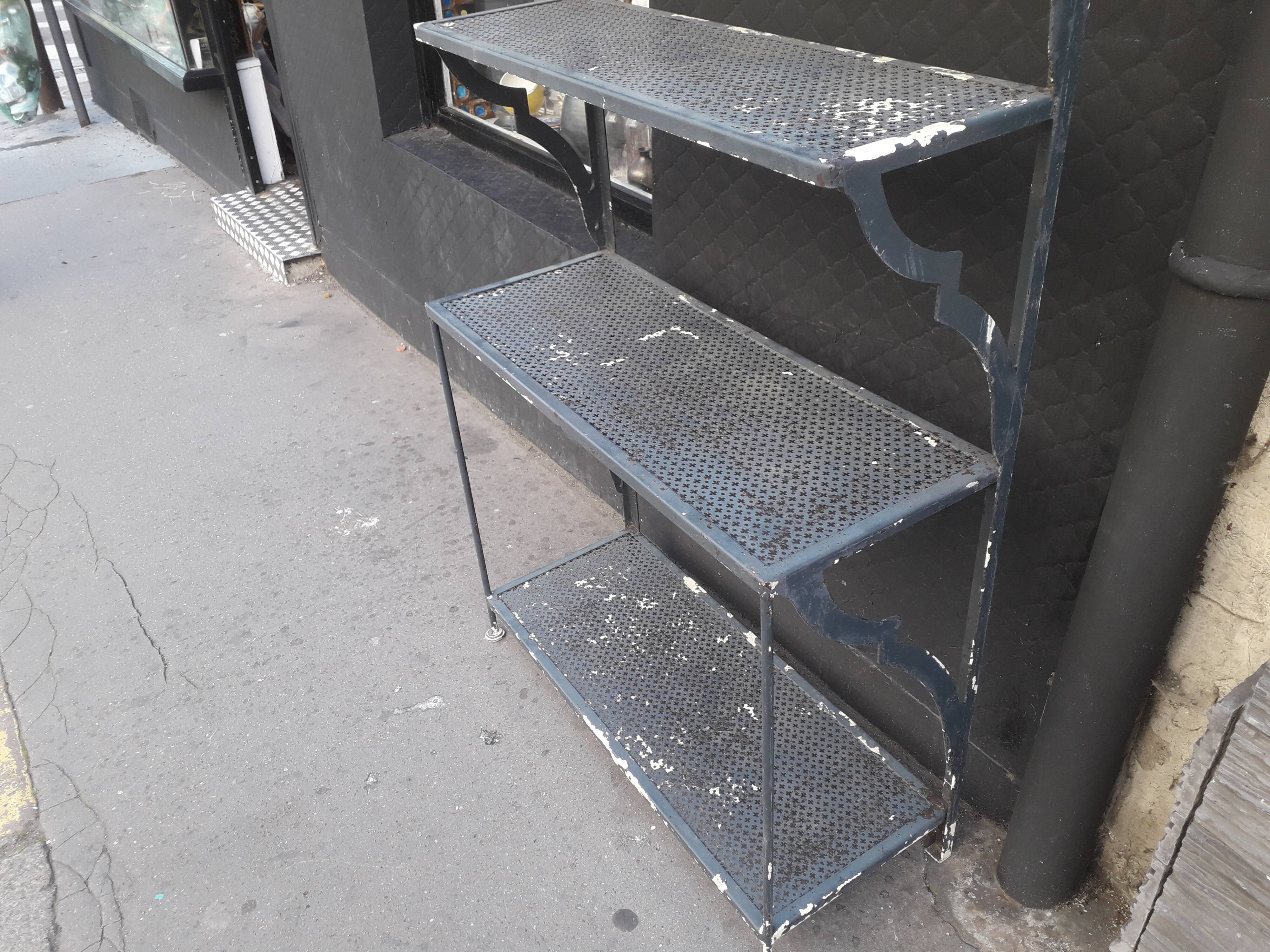 Industrial metal shelf