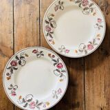 Set of 2 Longchamp iron earth flat plates