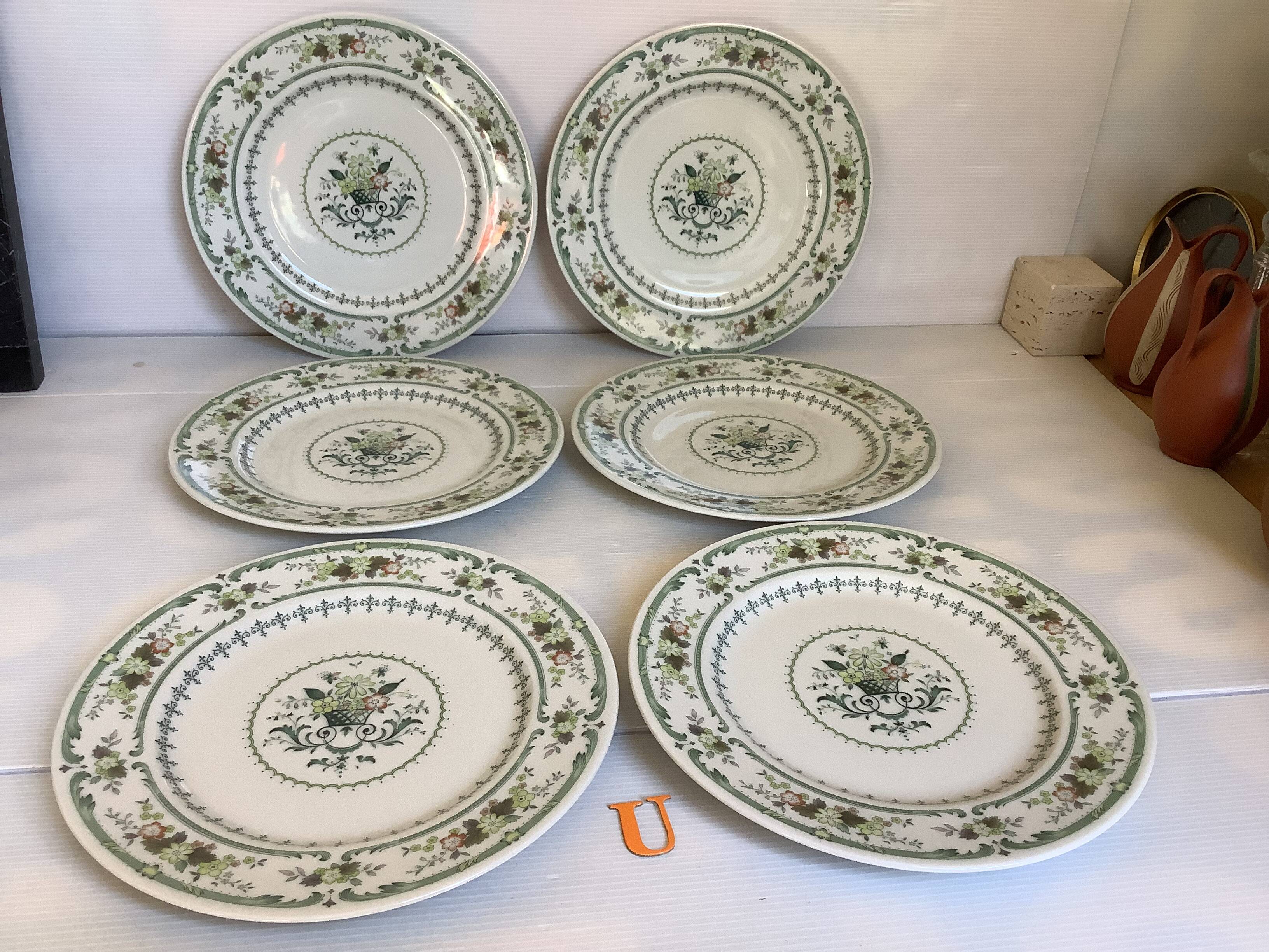 Six Royal Doulton Provençal dinner plates