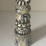 Large André Hourellou Quimper vintage candle holder