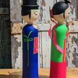 Kokeshi doll as a couple