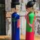 Kokeshi doll as a couple