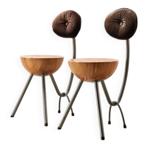 paire très rare de chaises