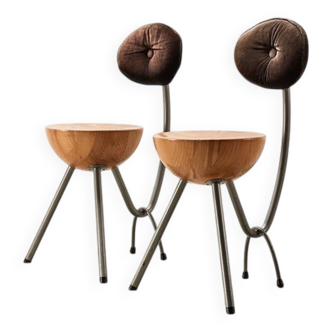 Very Rare Pair of 'Jur Eats' Side Chairs by Rob Eckhardt Netherlands 1991