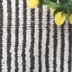 4x10 Brown & White Striped Vintage Runner Rug, 131x303Cm