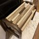 Vintage 70s wooden magazine rack