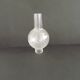 French Vintage Funnel Glass Lamp Shade – Opaque & Clear Geometric Pattern 2