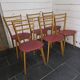 6 chaises vintage années 60