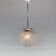 Mid-century clear glass ball pendant light, Czechoslovakia