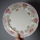 Plat de service ancien Longchamp Pâquerettes terre de fer polychrome XIXe