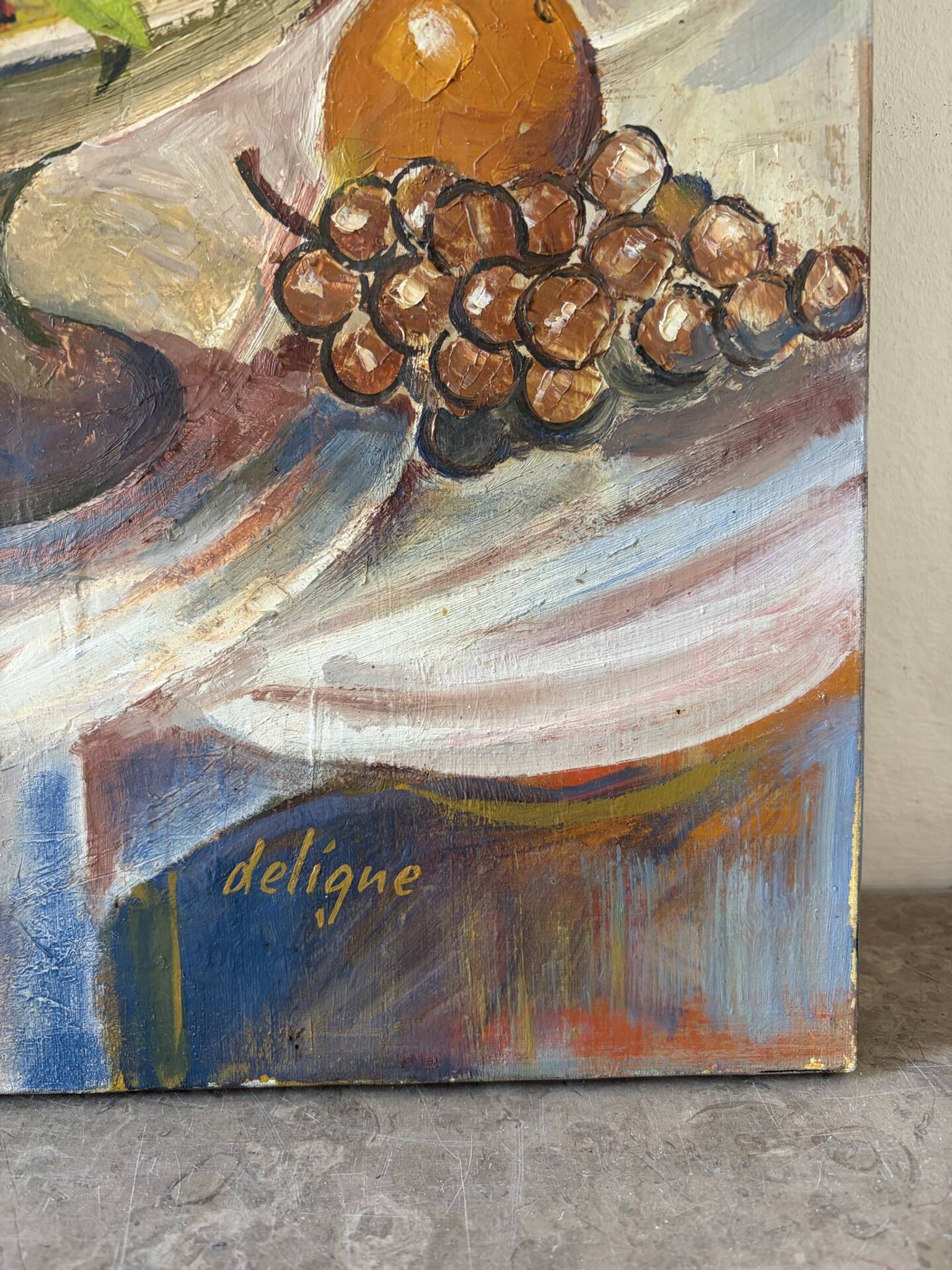 Nature morte signé Deligne