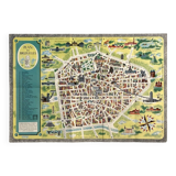 Vintage map of Brussels 1960s