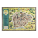 Vintage map of Brussels 1960s
