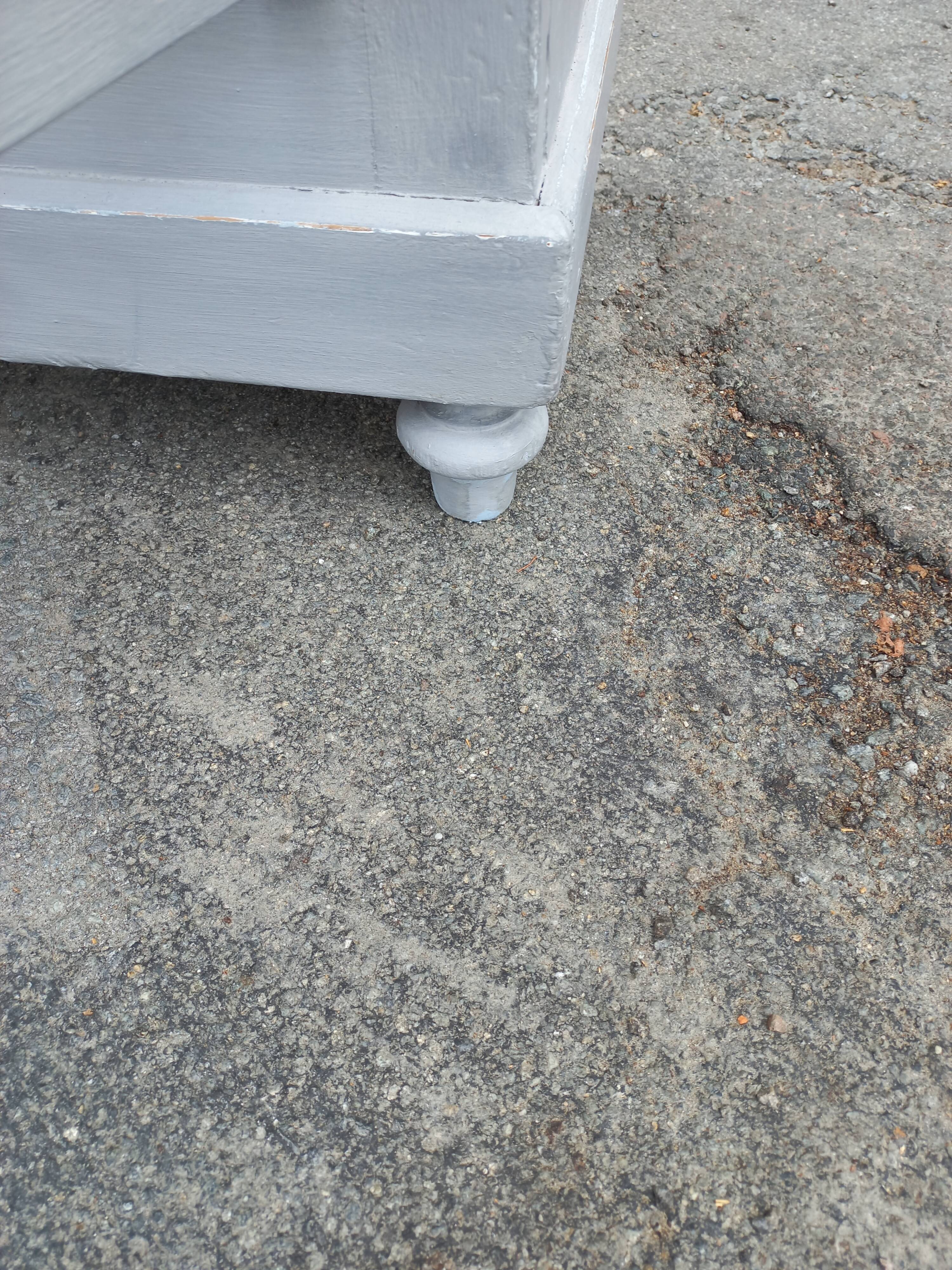 Parisian buffet old gray patina 2 doors 2 drawers