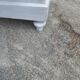 Parisian buffet old gray patina 2 doors 2 drawers